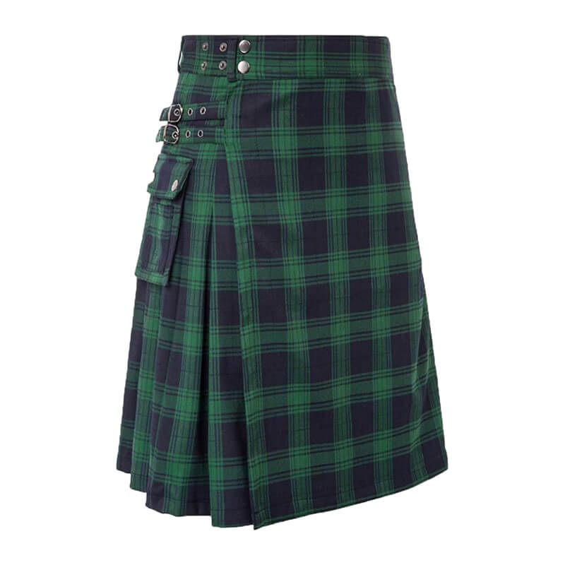 Double Color Plaid Pocket Skirt | Gthic.com