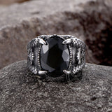 Dragon Claw Gem Stainless Steel Ring | Gthic.com