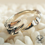 Dragon Claw Sterling Silver Open Ring