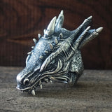 Dragon Head Sterling Silver Animal Ring
