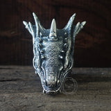 Dragon Head Sterling Silver Animal Ring | Gthic.com