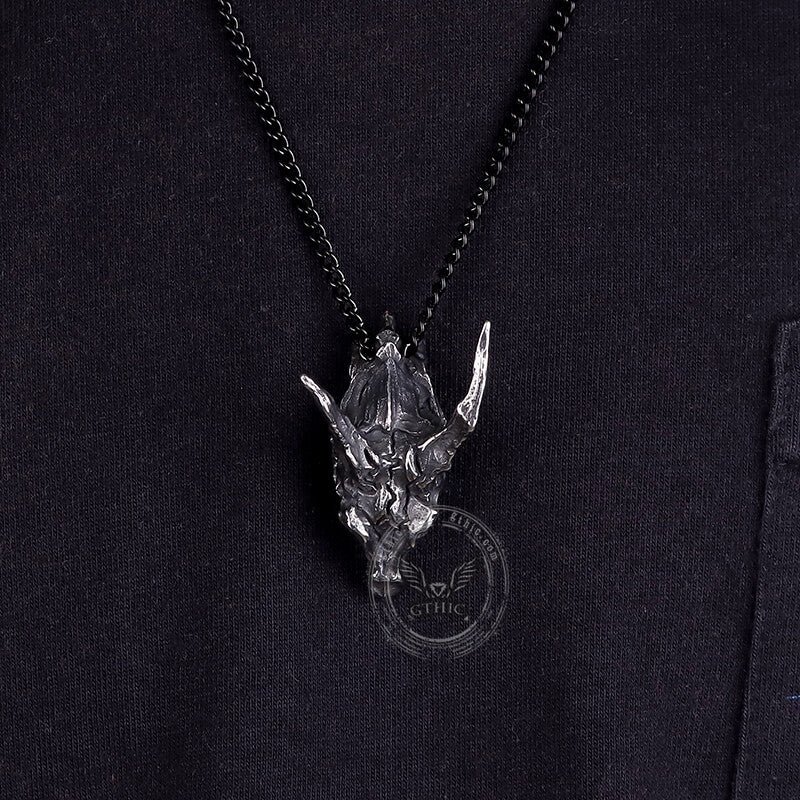 Dragon Skull Stainless Steel Pendant