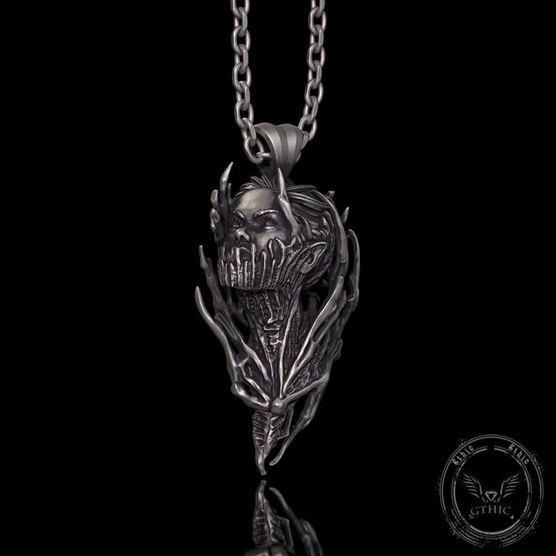 Dragon Warrior Gothic Sterling Silver Pendant | Gthic.com