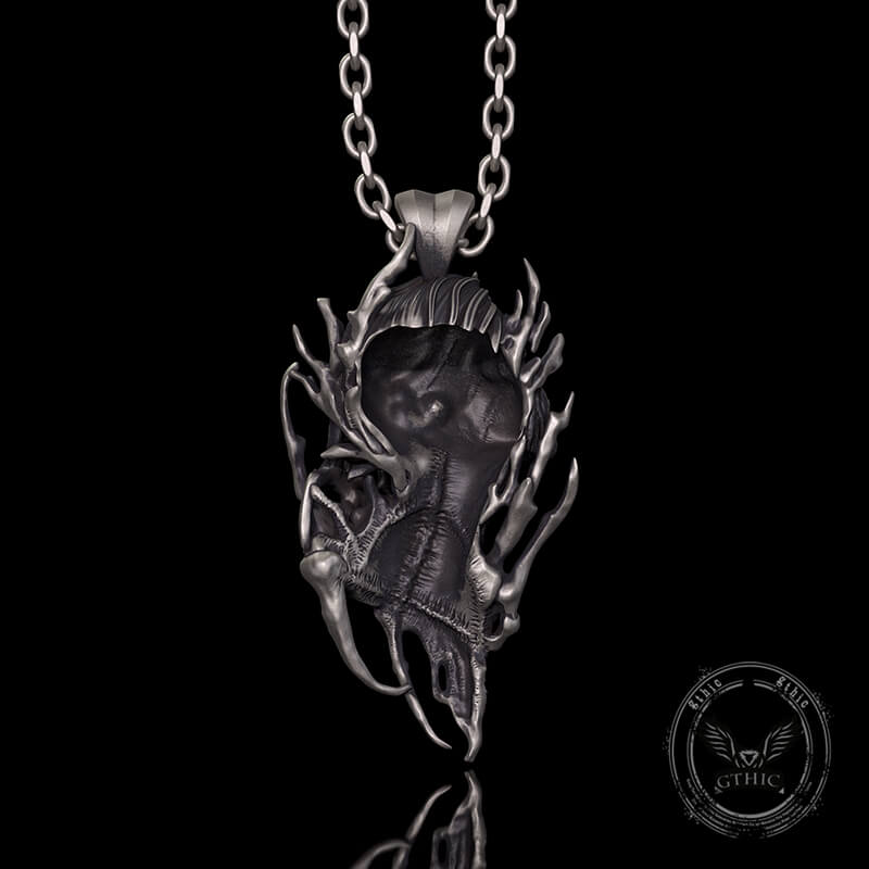 Dragon Warrior Gothic Sterling Silver Pendant | Gthic.com