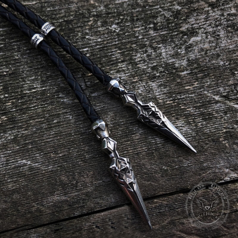 Dwarf Spear Sterling Silver Bolo Tie