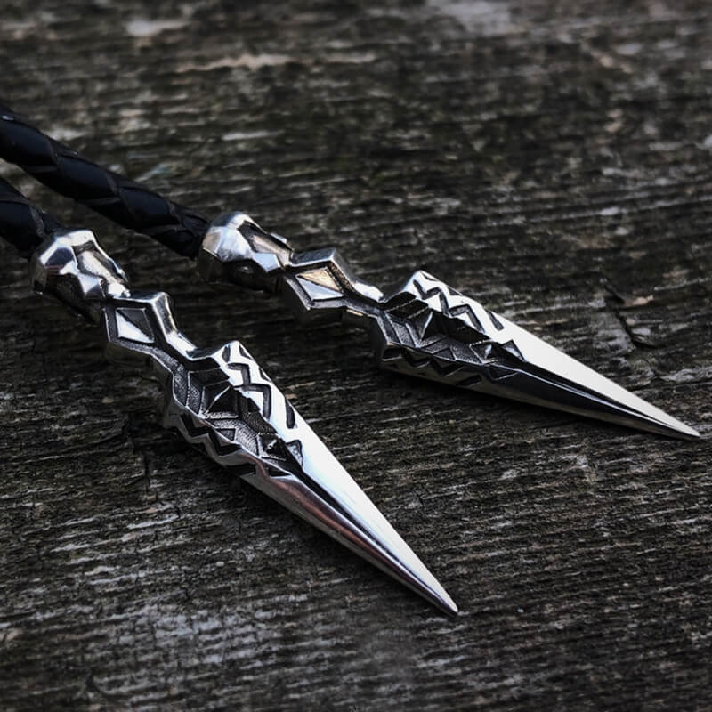 Dwarf Spear Sterling Silver Bolo Tie | Gthic.com