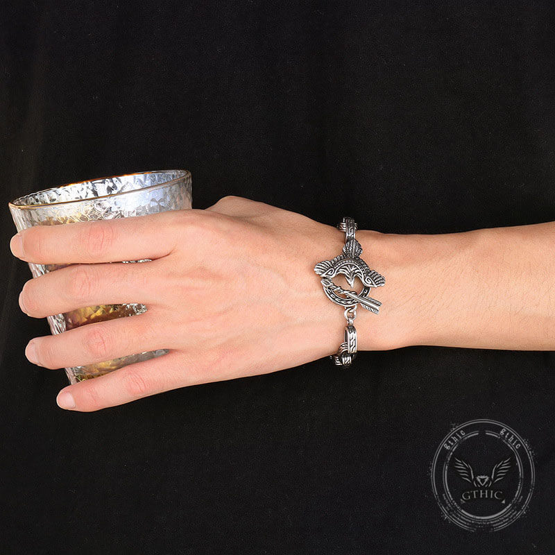 Eagle Arrow Stainless Steel Bracelet | Gthic.com