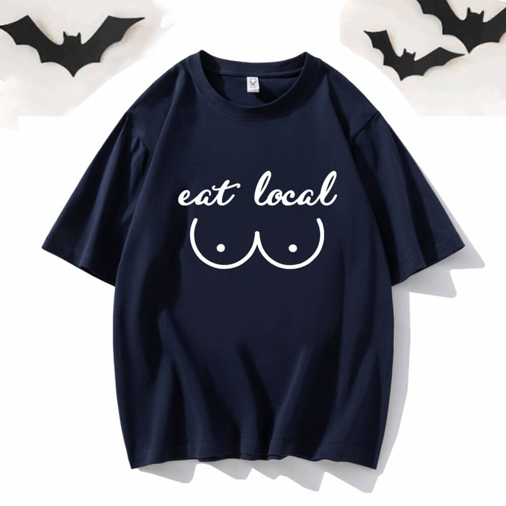 Eat Local Crew Neck Short Sleeve T-shirt | Gthic.com