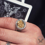Egypt Symbol Design Sterling Silver Ring | Gthic.com
