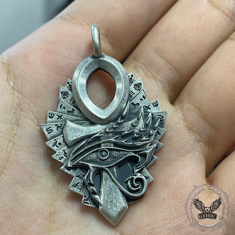 Egypt Symbols Sterling Silver Pendant | Gthic.com