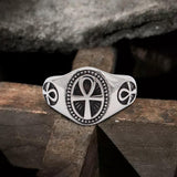 Egyptian Ankh Stainless Steel Ring | Gthic.com