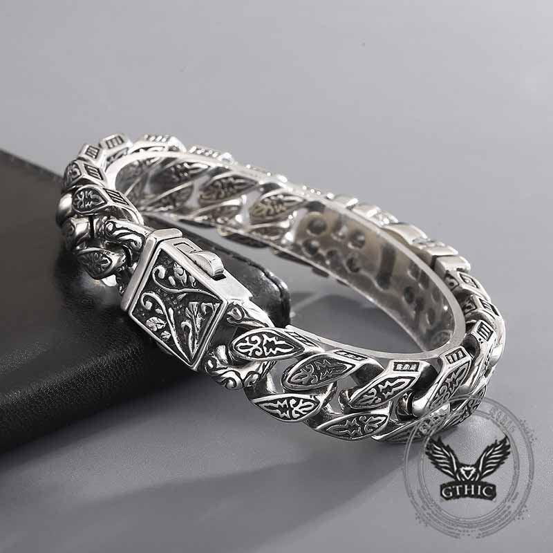 Egyptian Cross Trendy Pattern Stainless Steel Bracelet | Gthic.com