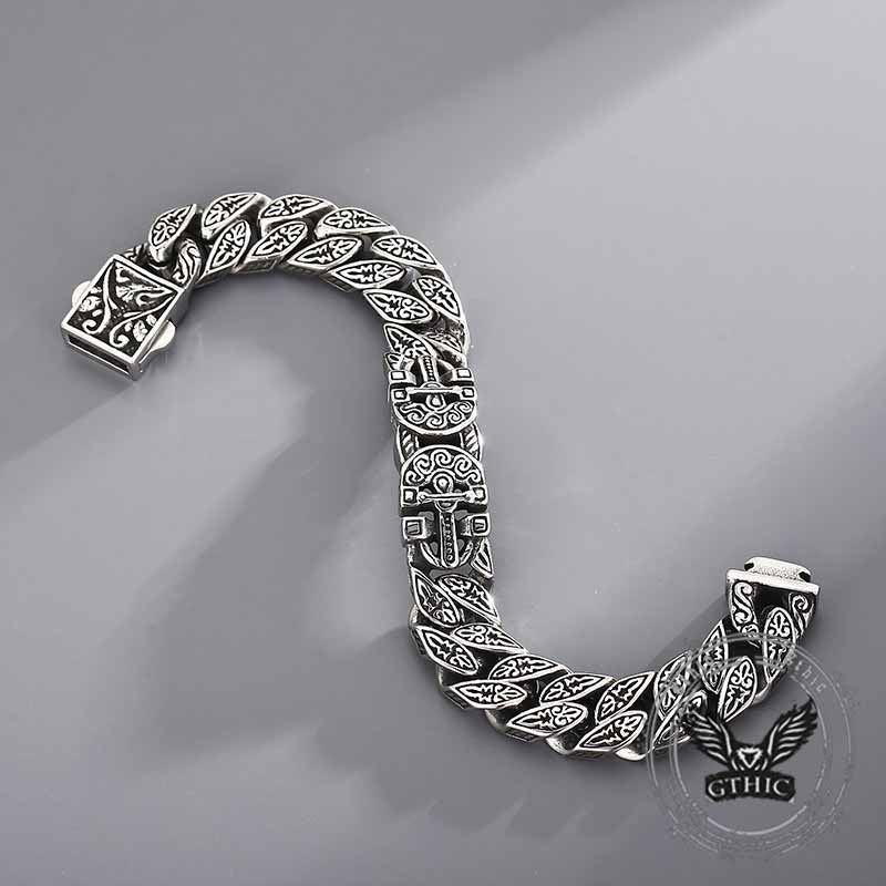 Egyptian Cross Trendy Pattern Stainless Steel Bracelet