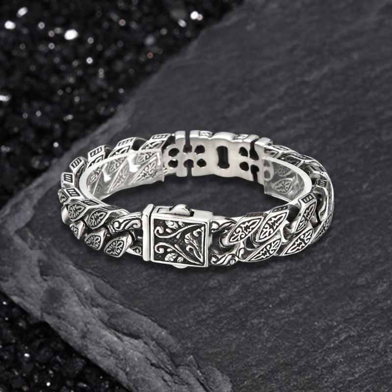 Egyptian Cross Trendy Pattern Stainless Steel Bracelet