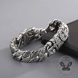 Egyptian Cross Trendy Pattern Stainless Steel Bracelet