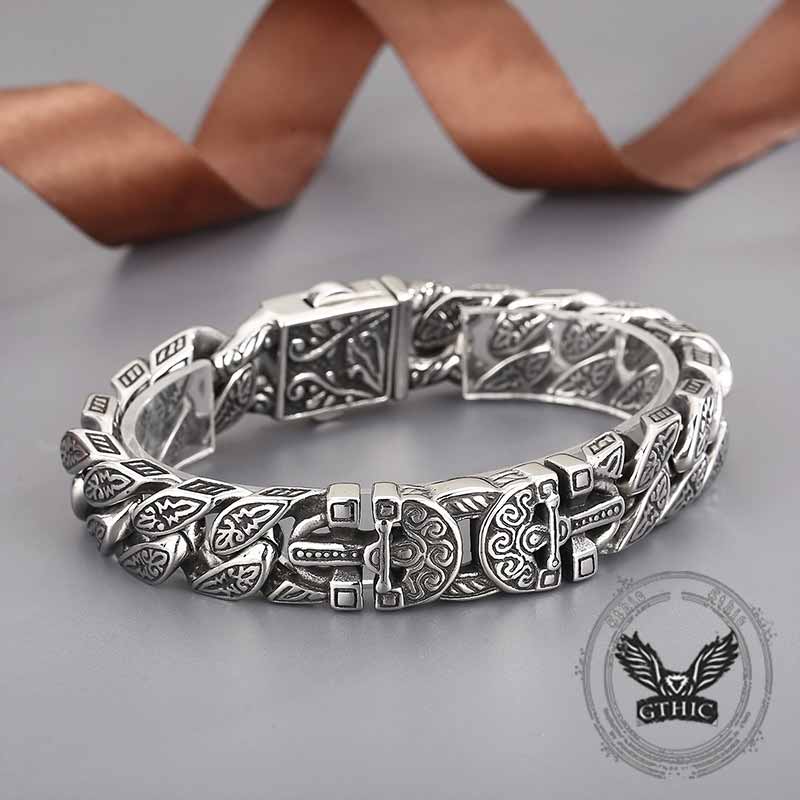 Egyptian Cross Trendy Pattern Stainless Steel Bracelet