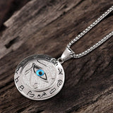 Egyptian Eye of Ra Stainless Steel Necklace | Gthic.com
