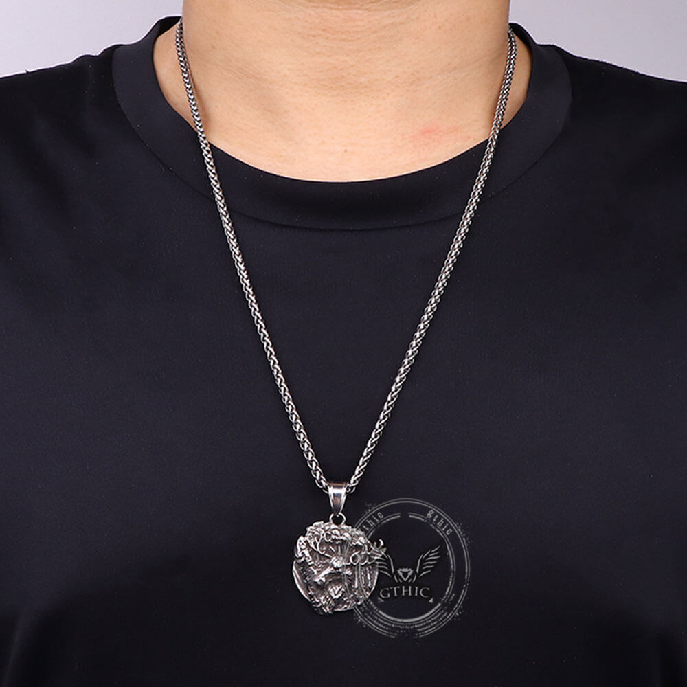 Elk Forest Stainless Steel Pendant | Gthic.com