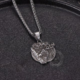 Elk Forest Stainless Steel Pendant