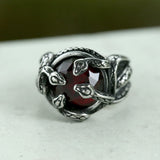 Entwine Snakes Stainless Steel Zircon Ring | Gthic.com
