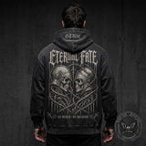 Eternal Fate Knight Skull Thorn Vintage Washed Hoodie | Gthic.com