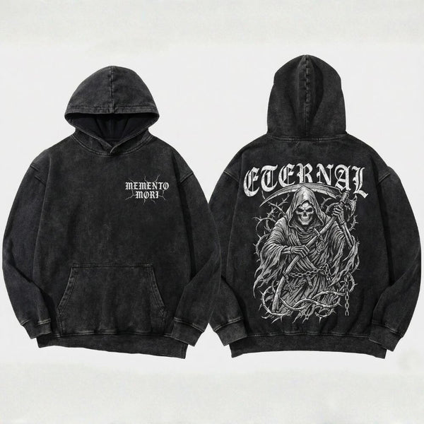 Parka Fade Sweat - Wash Jackman | Black Faded (Grim Reaper