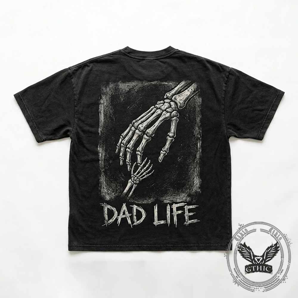 Eternal Guardian Dad Life Nu-Goth Vintage Washed T-shirt