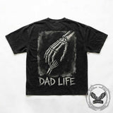 Eternal Guardian Dad Life Nu-Goth Vintage Washed T-shirt