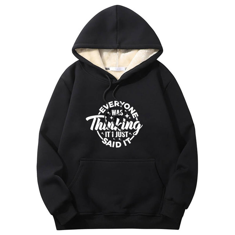 Everyone Was Thinking Crew Collar Hoodie 01 | Gthic.com