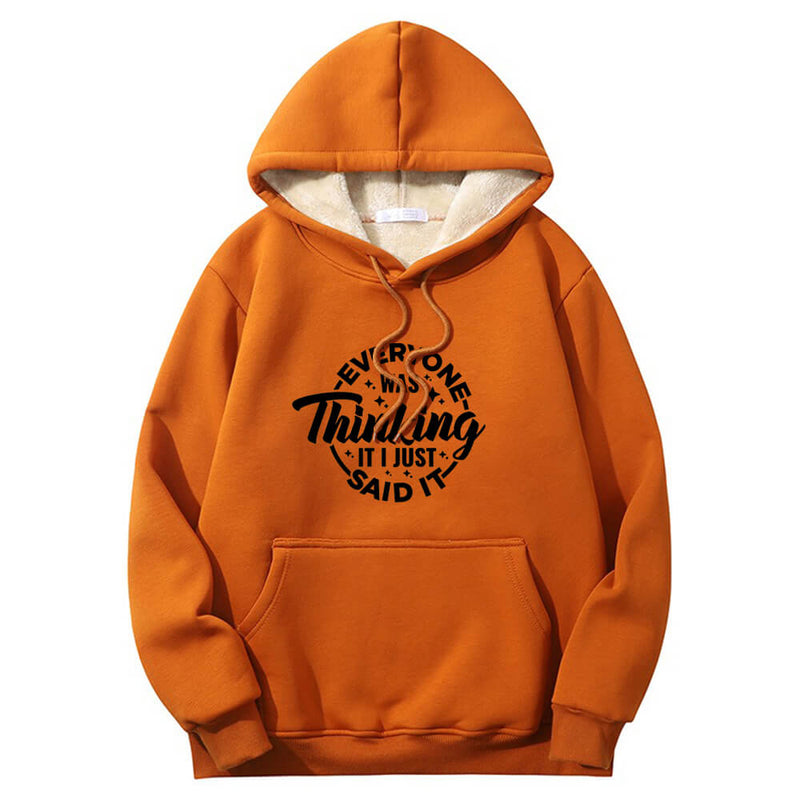 Everyone Was Thinking Crew Collar Hoodie