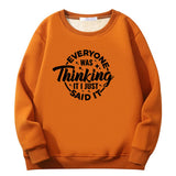 Everyone Was Thinking Crew Collar Sweatshirt