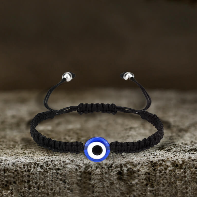 Evil Eye Braided Adjustable Bracelet – GTHIC