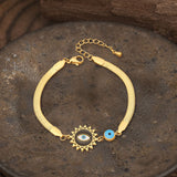 Evil Eye Chain Stainless Steel Bracelet | Gthic.com