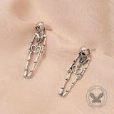 Exaggerated Horror Skeleton Gothic Alloy Drop Earrings