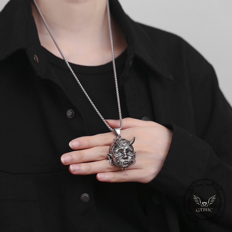 Exotic Girl Prajna Stainless Steel Necklace | Gthic.com