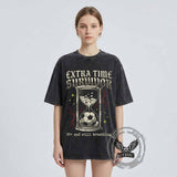 Extra Time Survivor Hourglass Football Vintage Washed T-shirt | Gthic.com