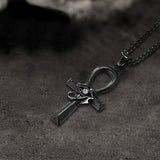 Eye of Ra Ankh Cross Stainless Steel Pendant