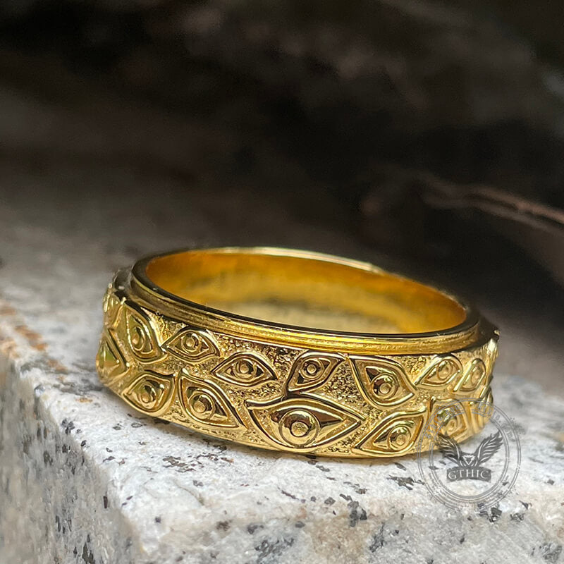 Eye of Providence Sterling Silver Spinner Ring