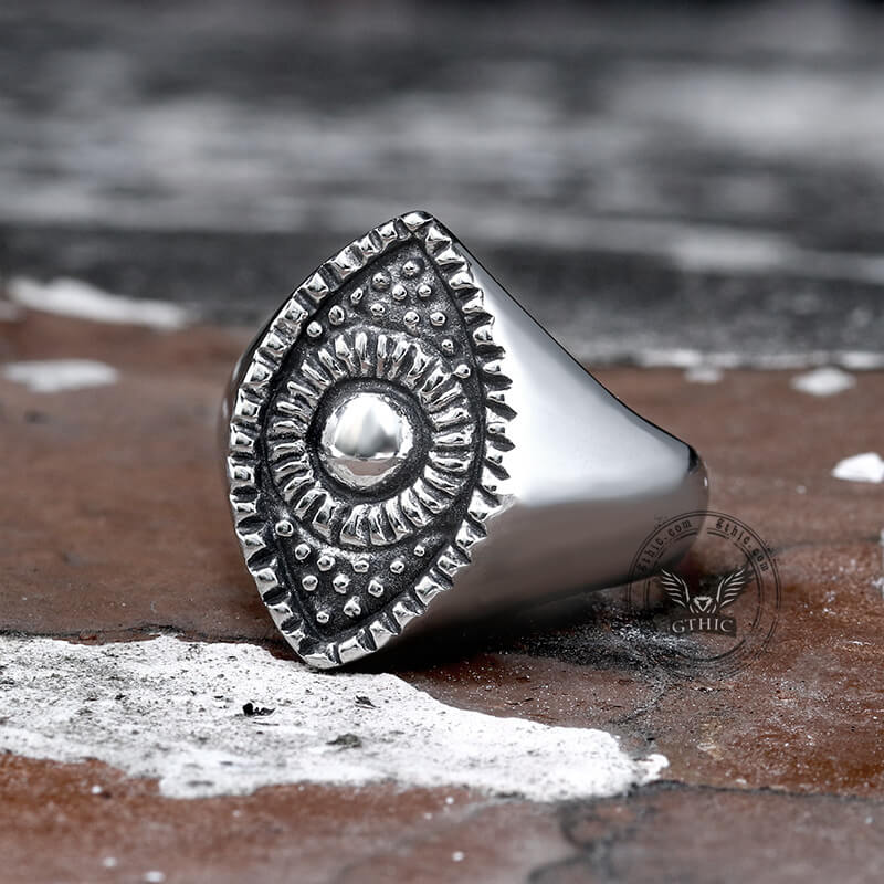 Eye Stainless Steel Masonic Ring | Gthic.com