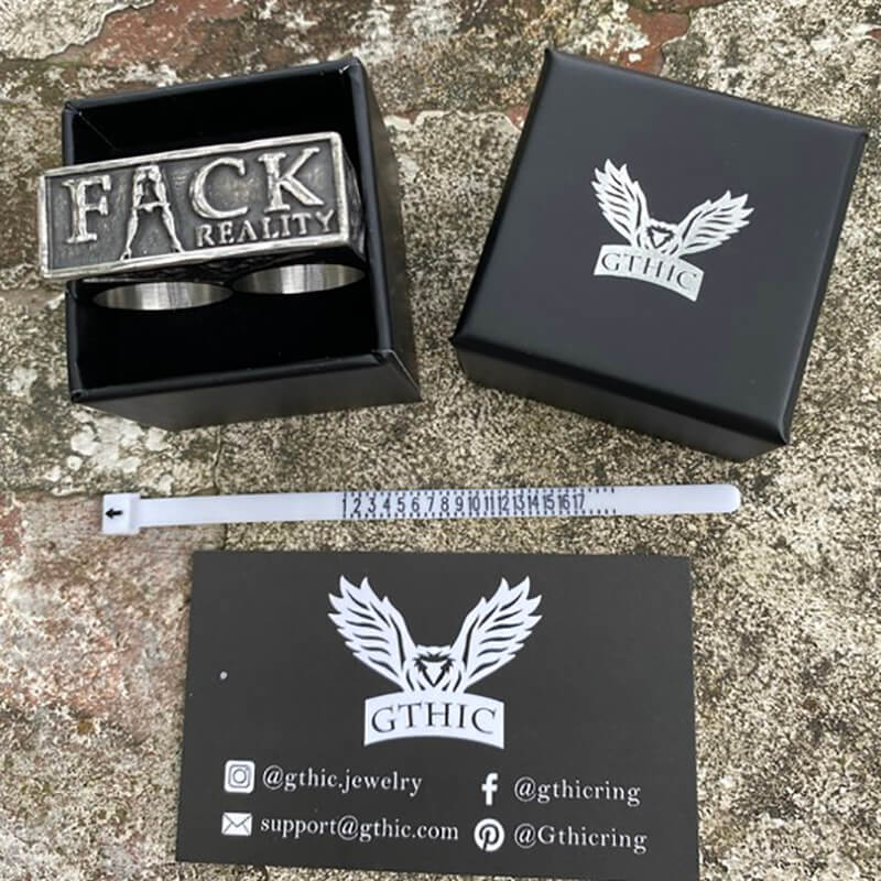 Fack Reality Stainless Steel Ring