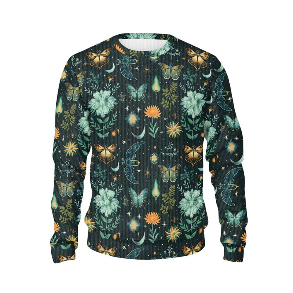 Fairy Flower Fire Butterfly Sweater