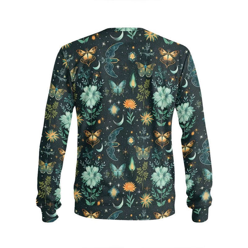 Fairy Flower Fire Butterfly Sweater