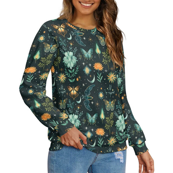 Fairy Flower Fire Butterfly Sweater