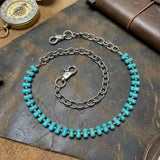 Fashion Bone-Inspired Turquoise Alloy Pants Chain | Gthic.com
