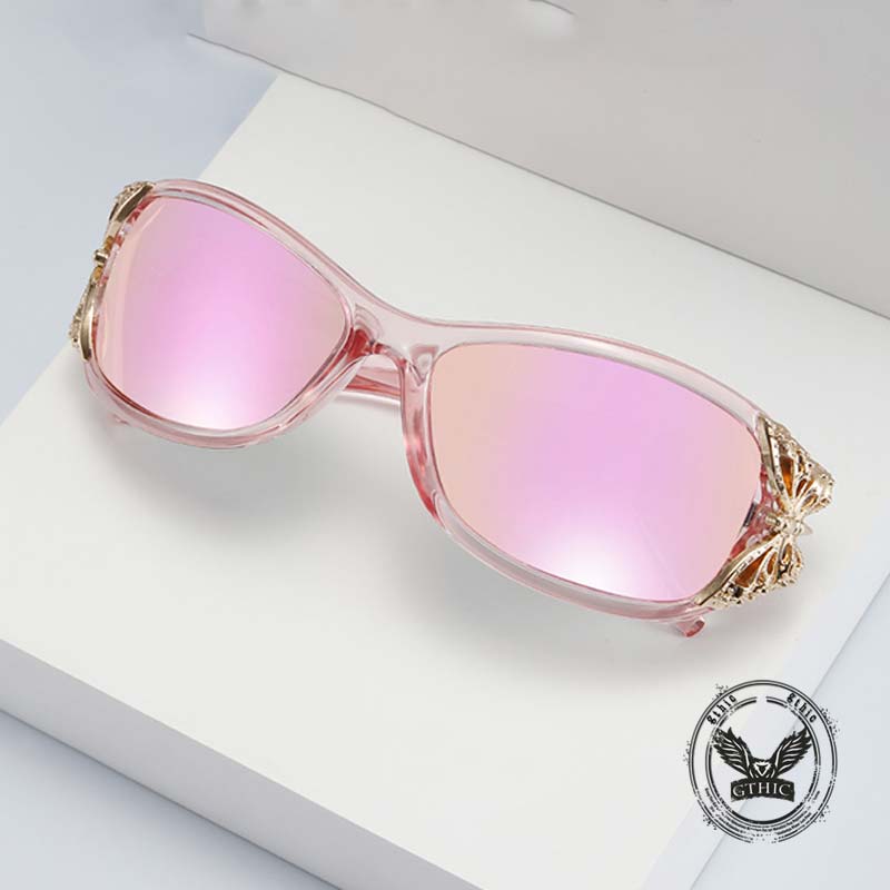 Fashion Butterfly Decorated Polarized PC Sunglasses 01 | Gthic.com