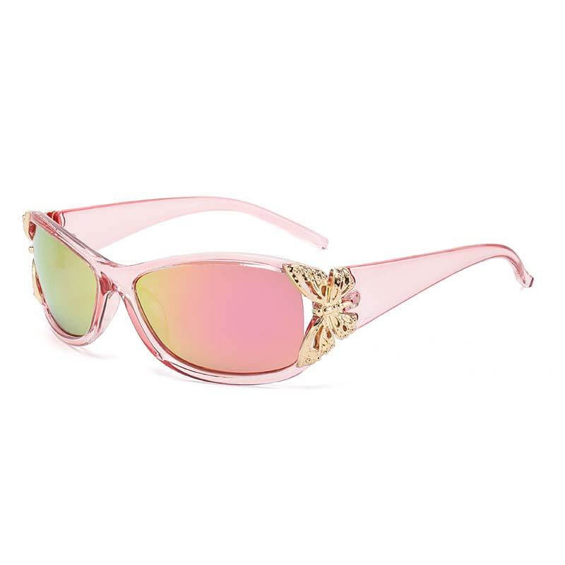 Fashion Butterfly Decorated Polarized PC Sunglasses