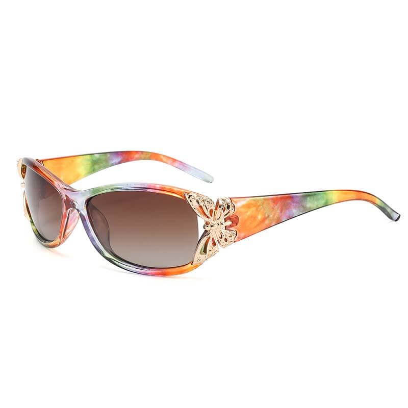 Fashion Butterfly Decorated Polarized PC Sunglasses