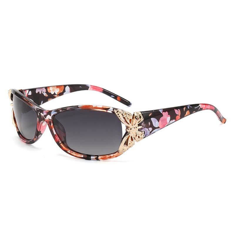 Fashion Butterfly Decorated Polarized PC Sunglasses