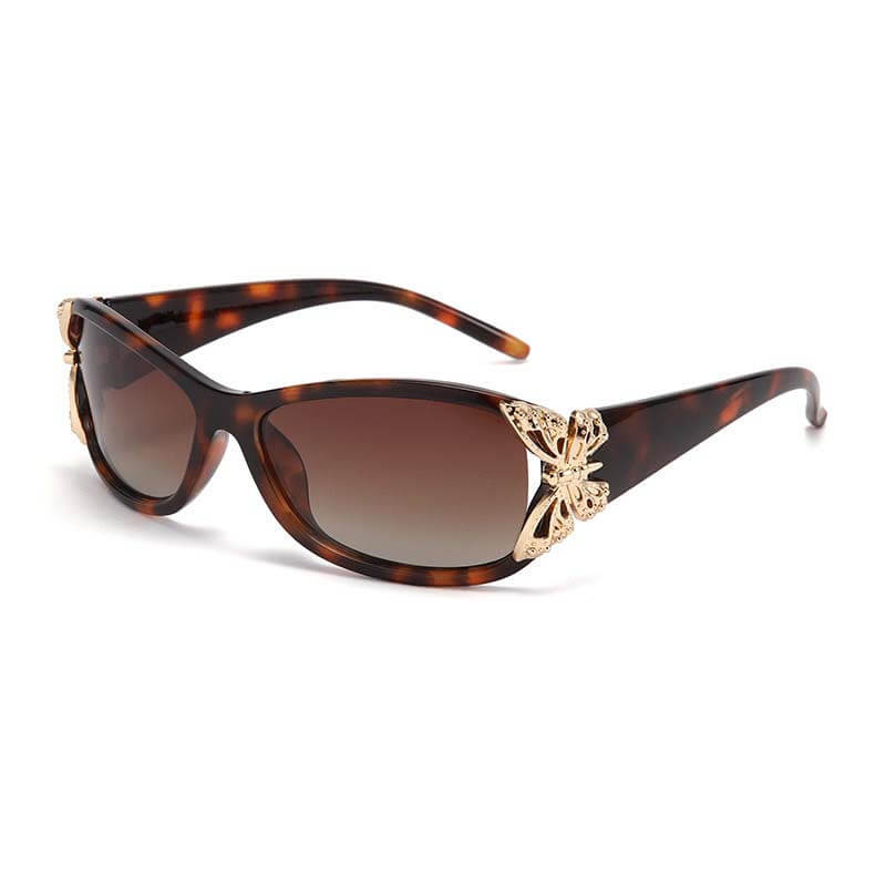 Fashion Butterfly Decorated Polarized PC Sunglasses