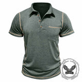 Fashion Casual Short-Sleeved Lapel Polo Shirt
